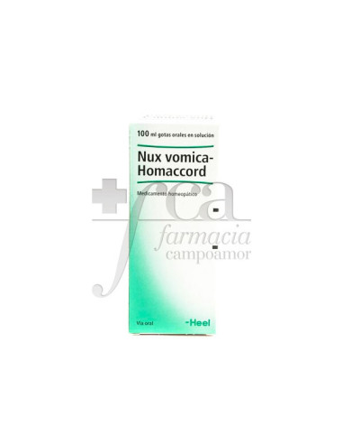 NUX VOMICA HOMACCORD GOTAS 100ML    HEEL- Farmacia Campoamor