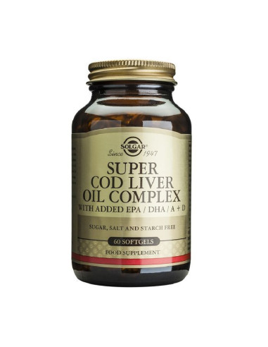 SOLGAR SUPER COD LIVER OIL COMPLEX 60 CAPS