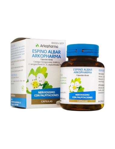 ARKOCAPSULAS ESPINO ALBAR 350 MG 84 CAPSULAS- Farmacia Campoamor