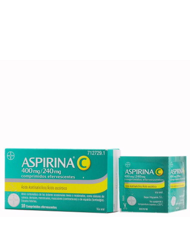 ASPIRINA C EFERVESCENTES 10 COMPR