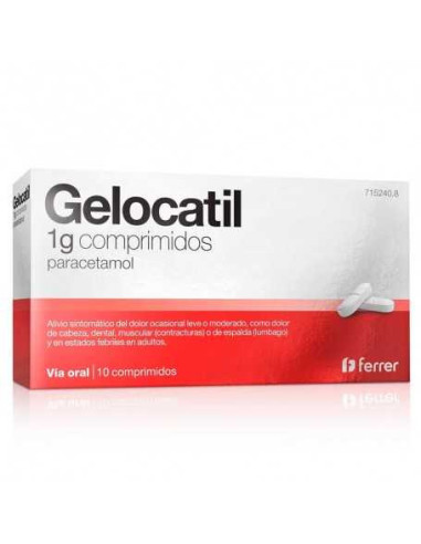 GELOCATIL 1 G 10 COMPRIMIDOS- Farmacia Campoamor