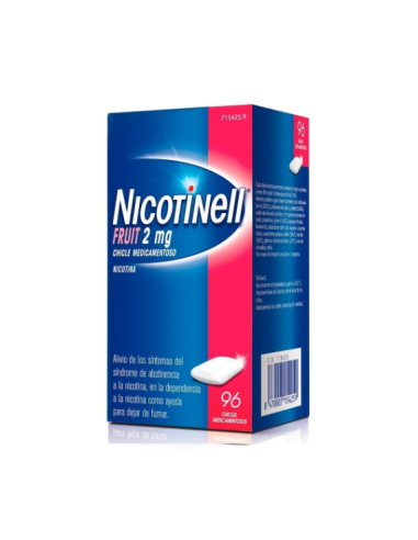 NICOTINELL FRUIT 2 MG 96 CHICLES MEDICAMENTOSOS- Farmacia Campoamor