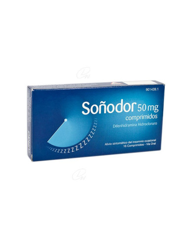 SOÑODOR 50 MG 16 COMPRIMIDOS- Farmacia Campoamor