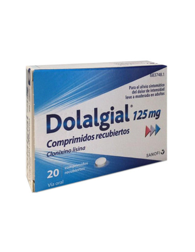 DOLALGIAL 125 MG 20 COMPRIMIDOS RECUBIERTOS- Farmacia Campoamor