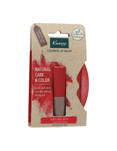 KNEIPP LIPBALM WITH NATURAL COLOR 3,5 G COLOR RED
