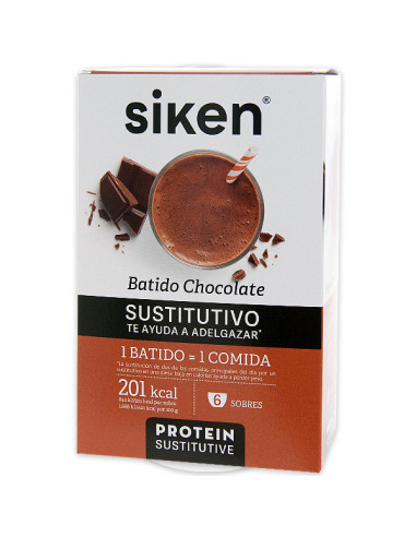 SIKEN PROTEIN SUSTITUTIVE BATIDO CHOCOLATE 6 SAQUETAS