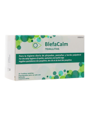 BLEFACALM STERILE WIPES 30 UNITS