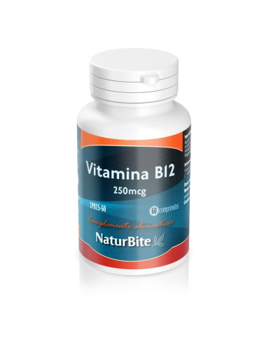 VITAMIN B12 250 MCG 60 TABLETS NATURBITE