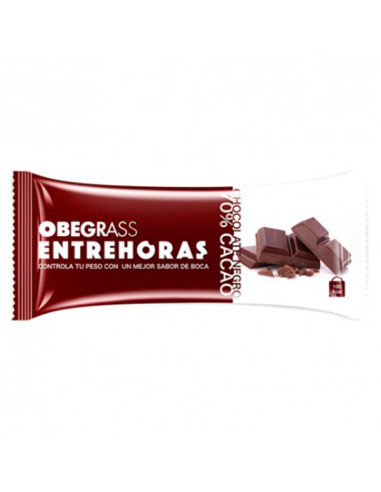 OBEGRASS ENTREHORAS BLACK CHOCOLATE BARS 30 G 20 UNITS