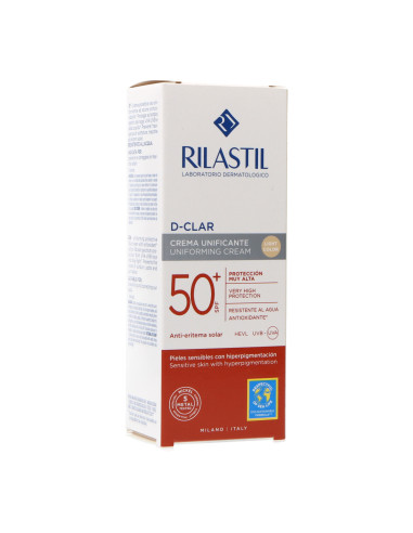 RILASTIL D-CLAR SPF50+ UNIFORMING CREAM LIGHT 40 ML