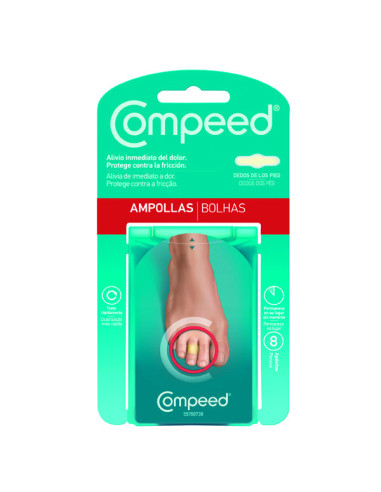 COMPEED BLISTERS AMONG TOES 8 STICKING PLASTERS