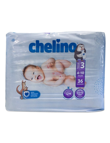 CHELINO LOVE DIAPERS SIZE 3 4-10 KG 36 UNITS