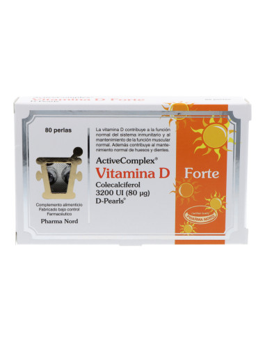 Activecomplex Vitamina D Forte 80 Perlas