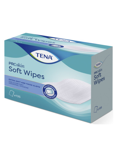TENA CLEANSING WIPES 135 UNITS