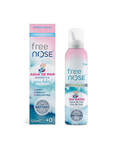 FREE NOSE PEDIATRIC SEAWATER DAILY CLEANING SPRAY 120 ML