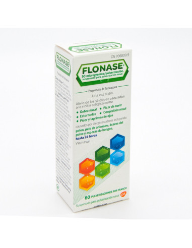 FLONASE 50 MCG/PULVERIZACION NASAL 60 DOSIS- Farmacia Campoamor