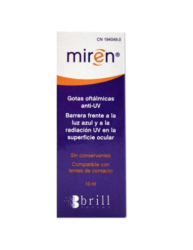 MIREN ANTI-UV OPHTALMIC DROPS 10 ML