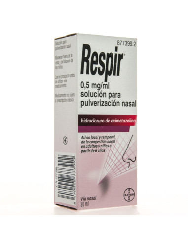 RESPIR 05 MG/ML NEBULIZADOR NASAL 20 ML- Farmacia Campoamor