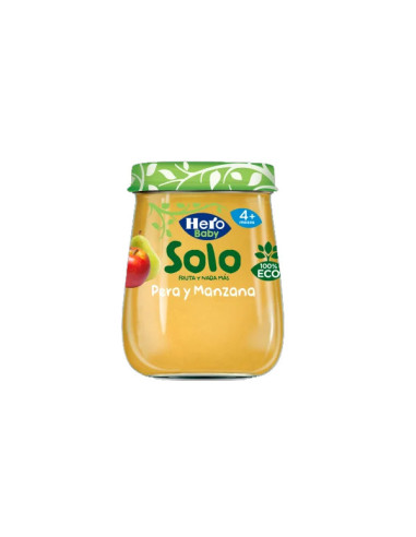 HERO BABY SOLO PEAR AND APPLE 120 G