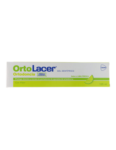 ORTOLACER ORTHODONTIC FRESH LIME FLAVOUR TOOTHPASTE GEL 125 ML