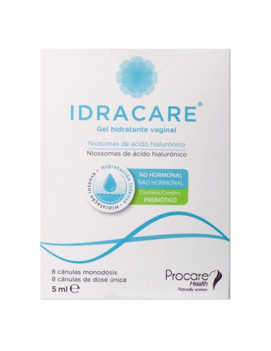Idracare Gel Hidratante Vaginal 8 Canulas Monodosis 5 ml