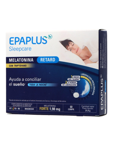 EPAPLUS SLEEPCARE MELATONINA RETARD COM TRIPTOFANO 60 COMPRIMIDOS