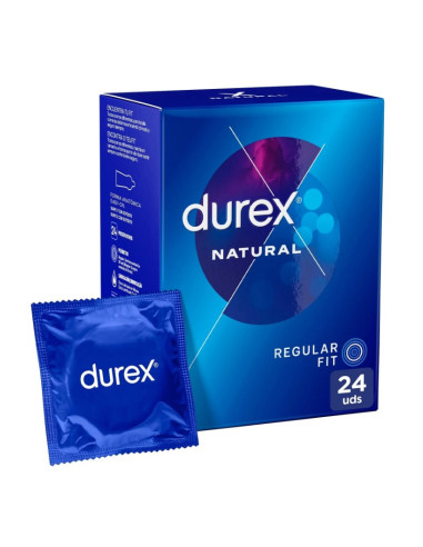 DUREX PRESERVATIVOS NATURAL CLASSIC 24 UNIDADES