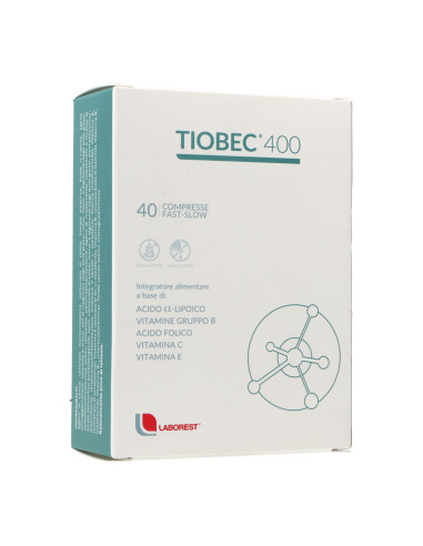 TIOBEC 400 40 TABLETS FAST-SLOW