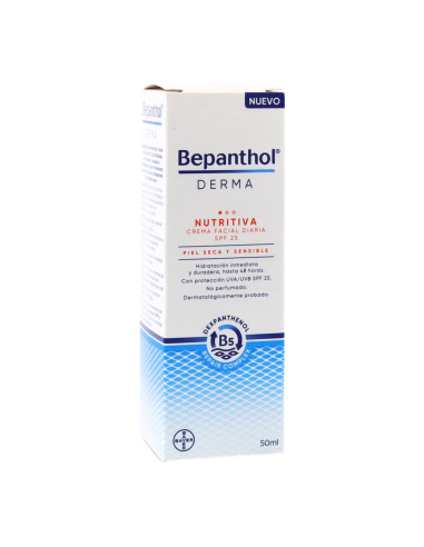 BEPANTHOL DERMA NUTRITIVA FACE CREAM SPF25 FOR DRY AND SENSITIVE SKIN 50 ML