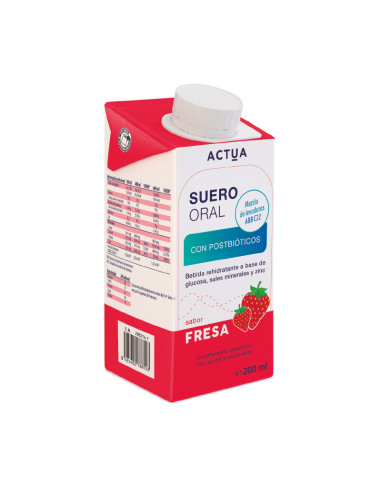 Actua Suero Oral 3x200 ml Sabor Fresa
