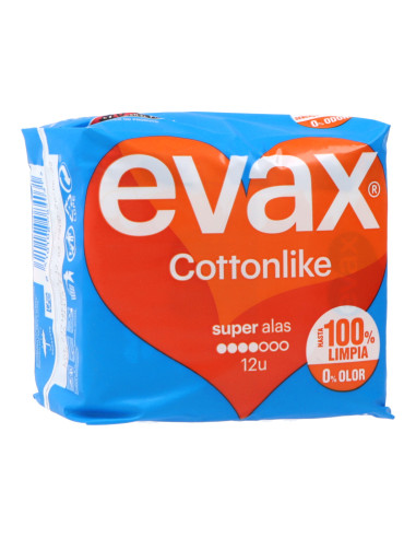 EVAX COTTONLIKE SUPER WITH WINGS 12 UNITS
