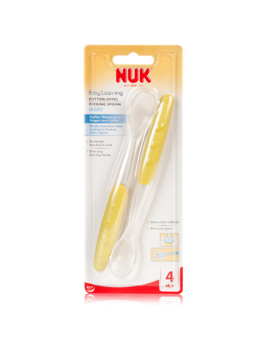 NUK CUCHARA SILICONE EASY LEARNING 4M+ 2 UNIDADES