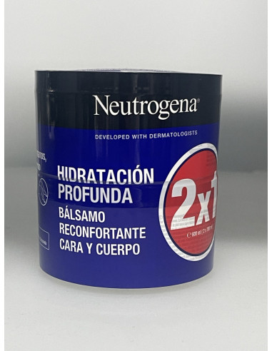 Neutrogena Hidratacion Profunda Balsamo Reconfortante Cara Y Cuerpo 2 X 300ml Promo
