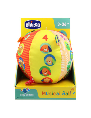 CHICCO BOLA MUSICAL 3-36M
