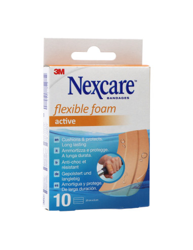 Nexcare Flexible Foam Active 10x6 Cm 5 Uds