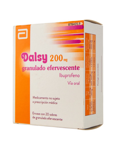 DALSY 200 MG 20 SOBRES EFERVESCENTES- Farmacia Campoamor