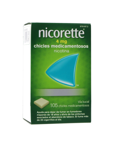 NICORETTE CLASSIC 4 MG 105 CHICLES