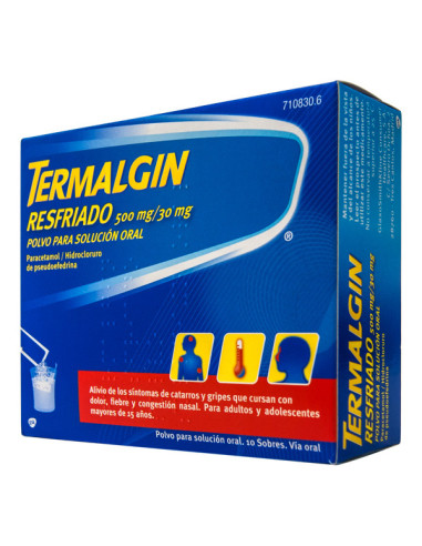 TERMALGIN RESFRIADO 10 SOBRES SOLUCION ORAL- Farmacia Campoamor