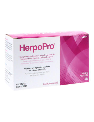 HERPOPRO 6 SAQUETAS 8 G