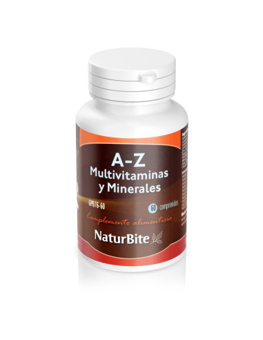 A-Z MULTIVITAMINS AND MINERALSS 60 TABLETS NATURBITE