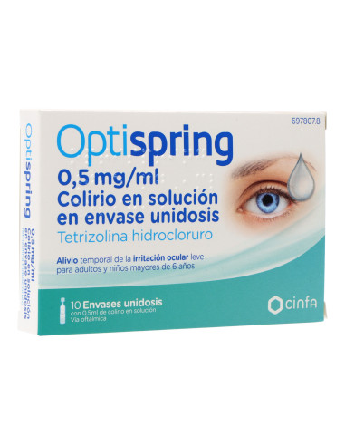 OPTISPRING 05 MG/ML COLIRIO 10 MONODOSIS SOLUCI- Farmacia Campoamor