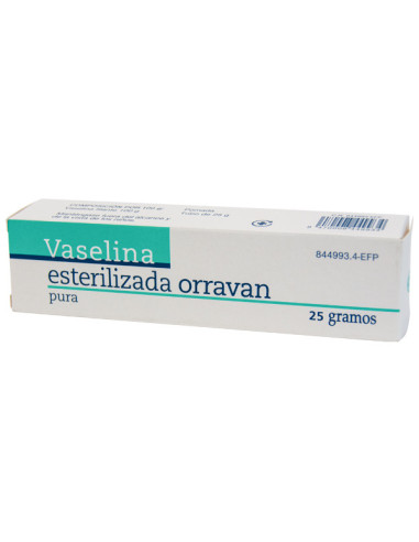 VASELINA ESTERILIZADA ORRAVAN POMADA 25 G- Farmacia Campoamor