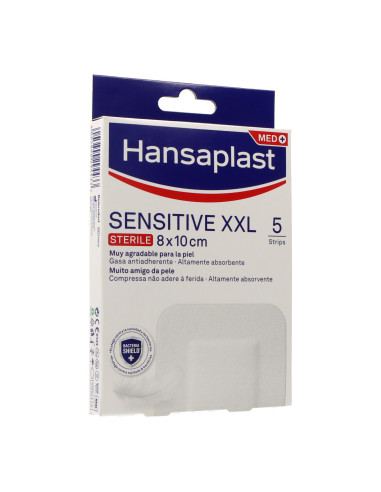 Hansaplast Sensitive Xxl Aposito Esteril 10 Cm X 8 Cm 5 Uds