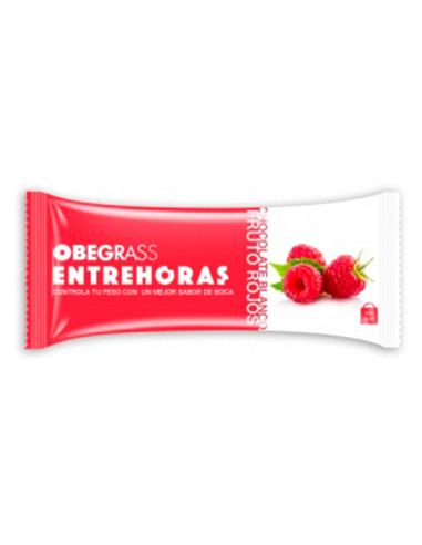 OBEGRASS ENTREHORAS WHITE CHOCOLATE AND RED BERRIES BARS 30 G 20 UNITS