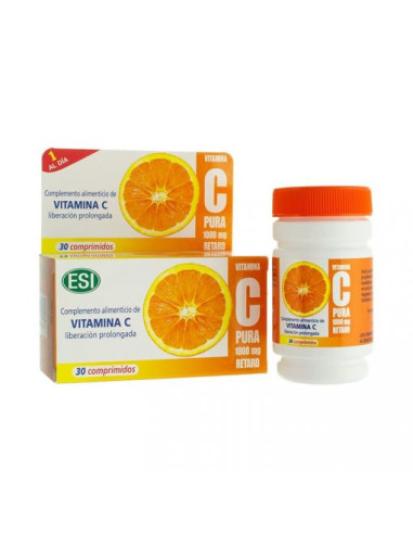 Pure Vitamin C Retard 1000 Mg 30 Tablets Esi