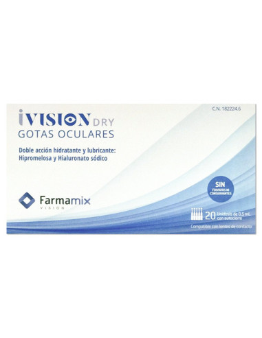 IVISION DRY EYE DROPS 20 SINGLE DOSE