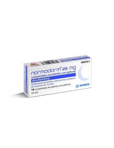NORMODORM 25 MG 14 COMPRIMIDOS RECUBIERTOS- Farmacia Campoamor
