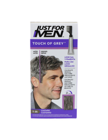 JUST FOR MEN TOUCH OF GREY TONO CASTAÑO 40 G