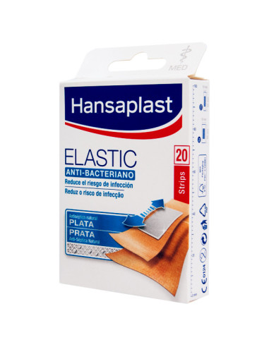 HANSAPLAST ELASTIC ANTI-BACTERIAL 20 UNITS