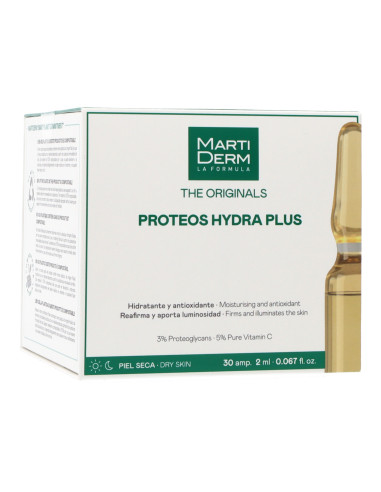 MARTIDERM PROTEOS HYDRA PLUS DRY SKIN  30 AMPOULES OF 2ML